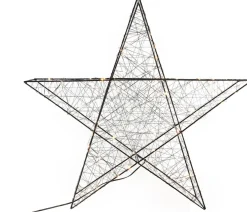 Kerstfiguur ster met 120 LED lampjes warm wit D 58 cm