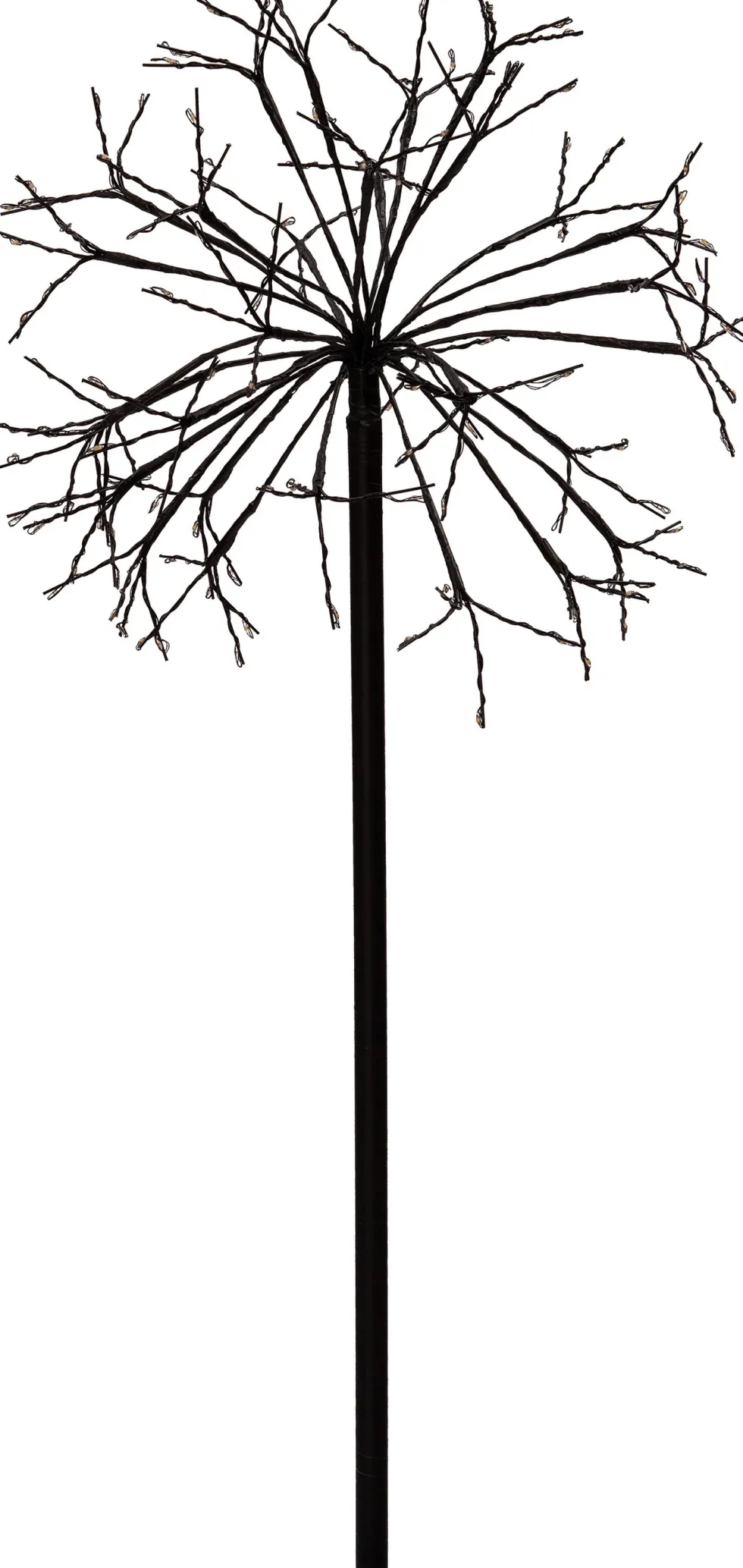 Kerstfiguur vuurwerk met 120 LED lampjes goud / flash H 45 cm