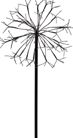 Kerstfiguur vuurwerk met 120 LED lampjes warm wit / flash H 45 cm