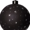 Kersthanger bol sterren met LED verlichting warm wit D 10 cm
