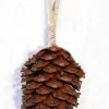 Kersthanger dennenappel Maritima naturel 15 x 8 cm