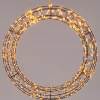 Kersthanger krans zwart met 1200 LED lampjes warm wit D 56 cm