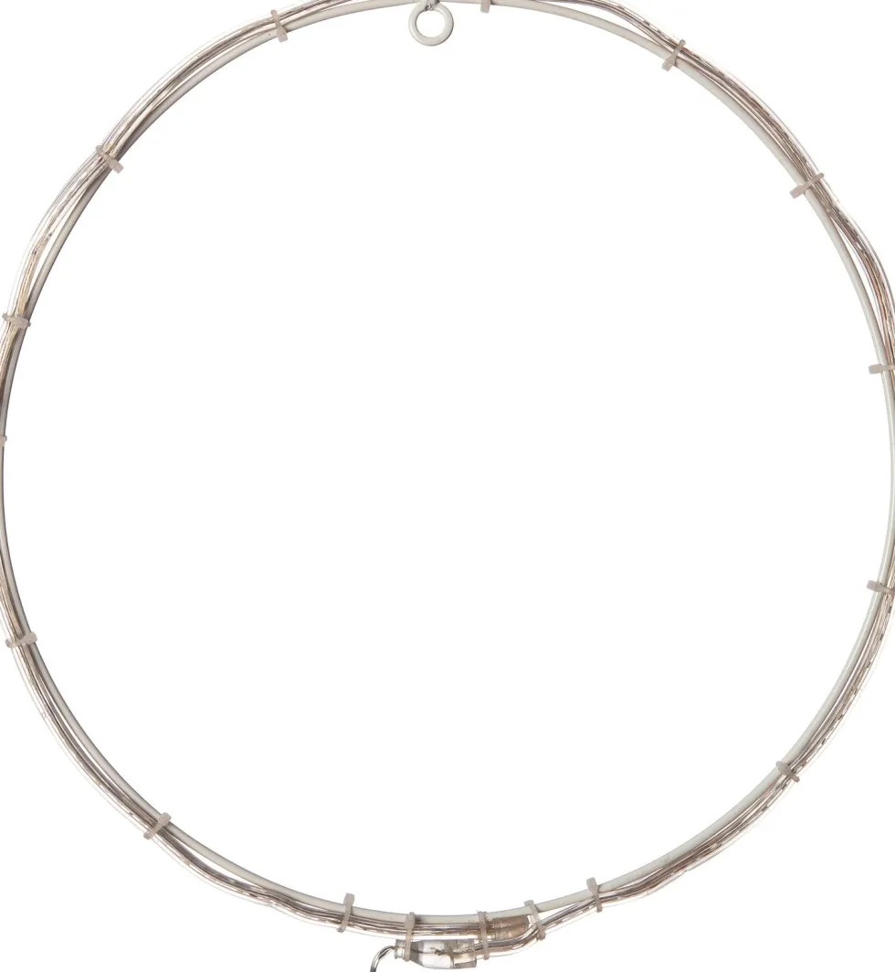 Kersthanger rond met 100 LED lampjes warm wit D 36 cm