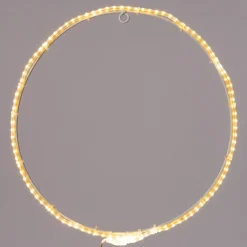 Kersthanger rond met 100 LED lampjes warm wit D 36 cm