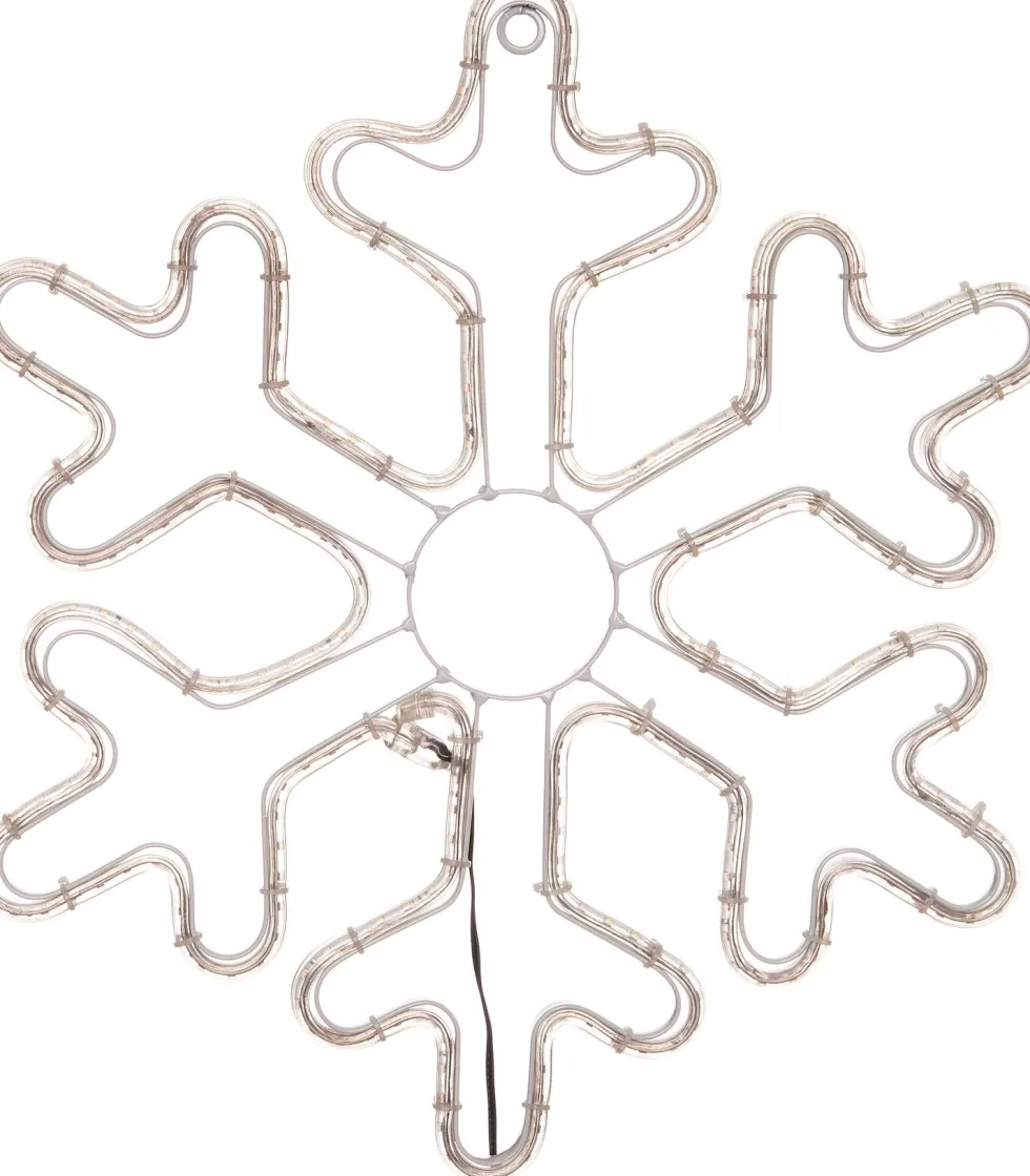 Kersthanger schaduw sneeuwvlok 40 x 40 cm met 270 lampjes warm wit