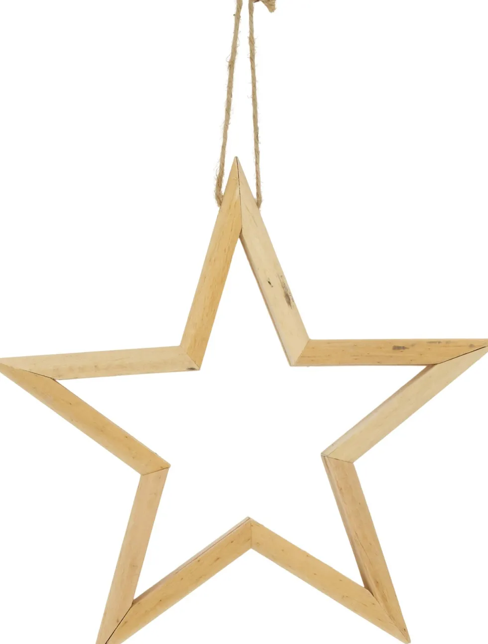 Kersthanger ster naturel D 45 H 3 cm