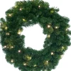 Kerstkrans Winterberg met LED verlichting D 90 cm warm wit
