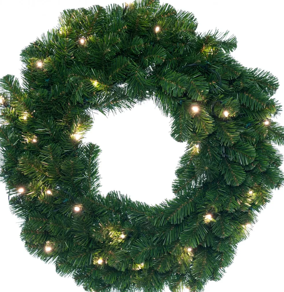 Kerstkrans Winterberg met LED verlichting D 50 cm