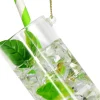 Kerst ornament Cocktail mojito transparant 5,5 x 4 x 9 cm