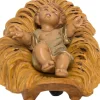 Kerststal figuur kind Jezus 12 x 5 x 2 cm