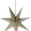 Kerstster beige D 45 H 10 cm