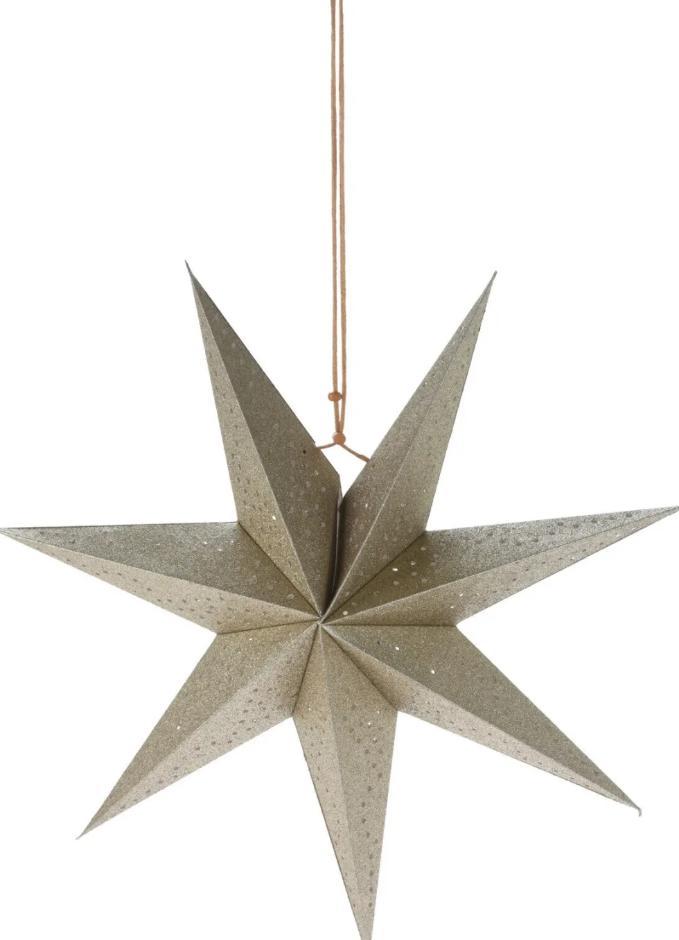 Kerstster beige D 45 H 10 cm