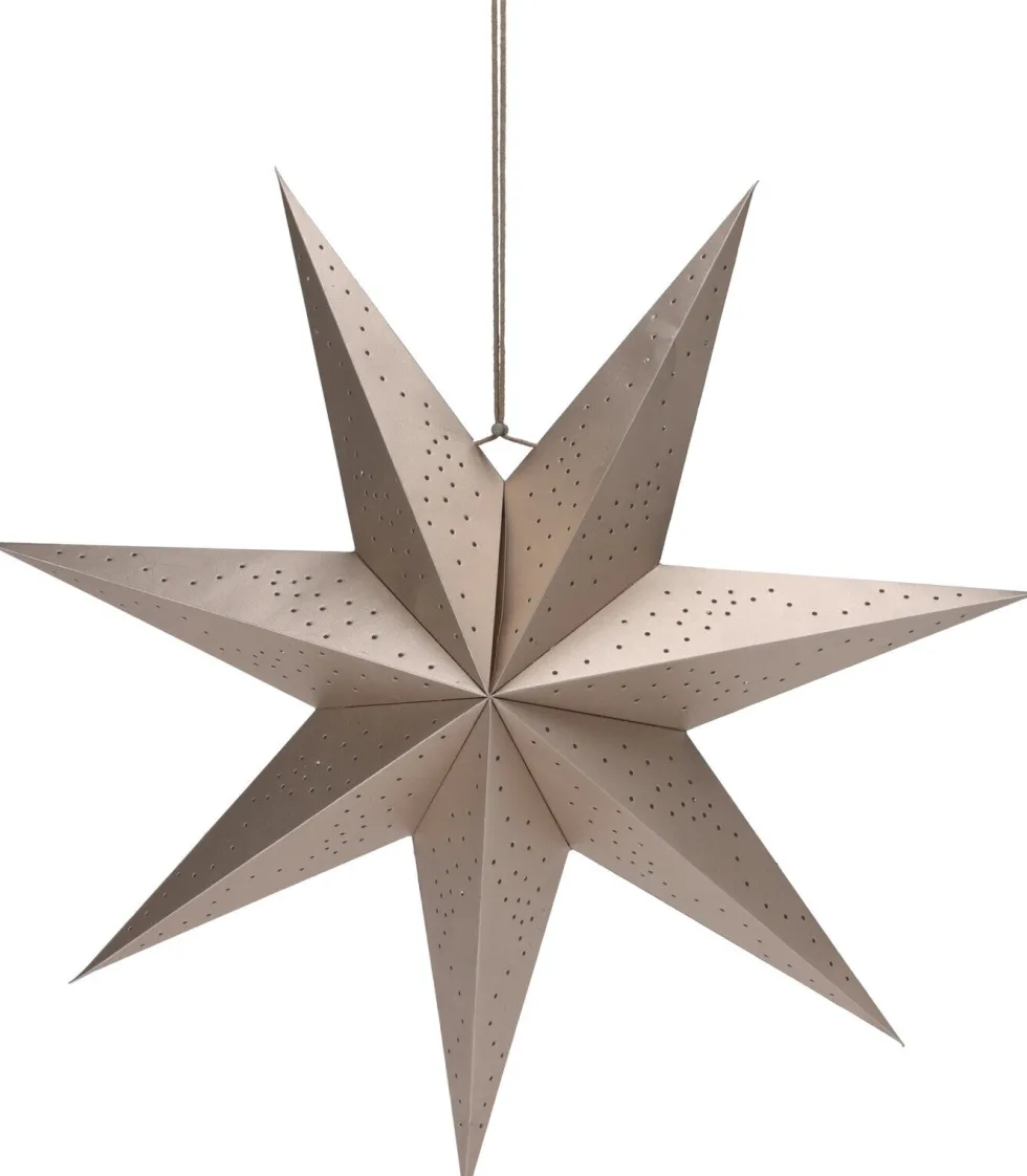 Kerstster beige D 60 H 10 cm