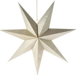 Kerstster crème D 75 H 10 cm