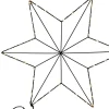 Kerstster Marnix grijs met 40 lampjes warm wit 37 x 3 x 37 cm