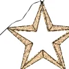 Kerstster met verlichting zwart D 36 H 7 cm