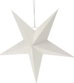 Kerstster Papy wit 45 x 14 x 45 cm