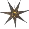 Kerstster zilver met verlichting D 60 H 10 cm