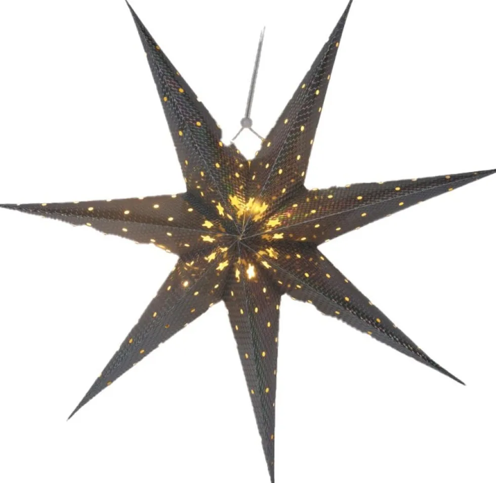 Kerstster zilver met verlichting D 60 H 10 cm