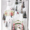 Kersttafereel ski piste stolp met verlichting 25,5 x 15,2 x 33 cm