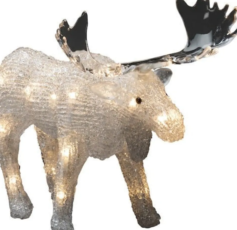 Konstsmide kerstfiguur eland met verlichting 17 x 27 x 21 cm