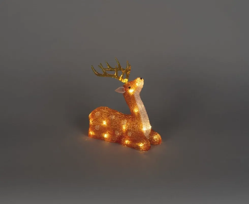 Konstsmide kerstfiguur rendier met verlichting 11 x 21,5 x 22 cm