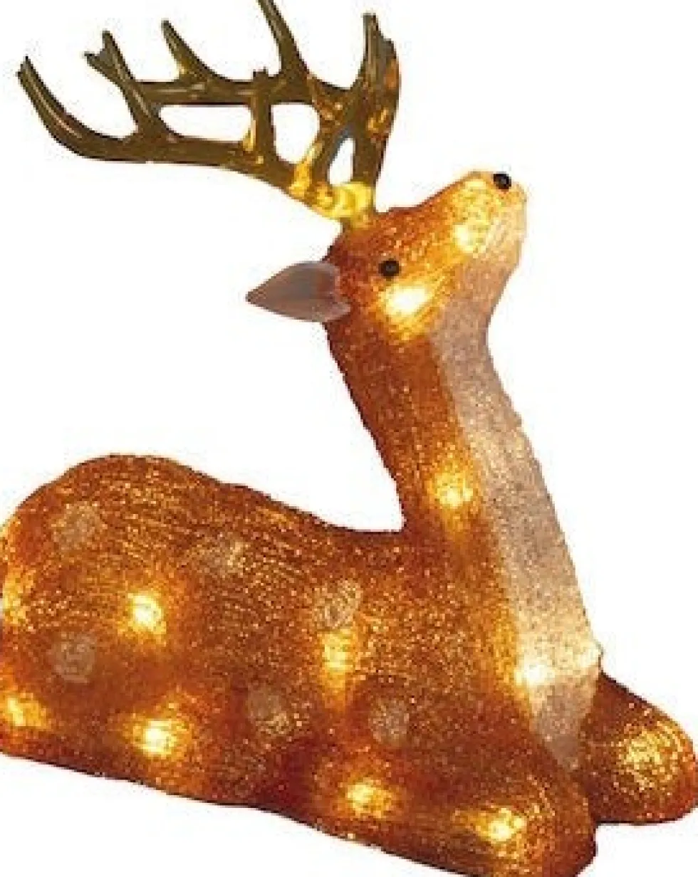 Konstsmide kerstfiguur rendier met verlichting 11 x 21,5 x 22 cm