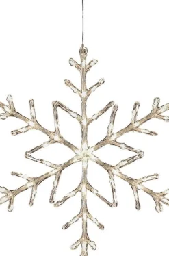 Konstsmide kerstfiguur sneeuwvlok met verlichting 60 x 60 x 1,5 cm