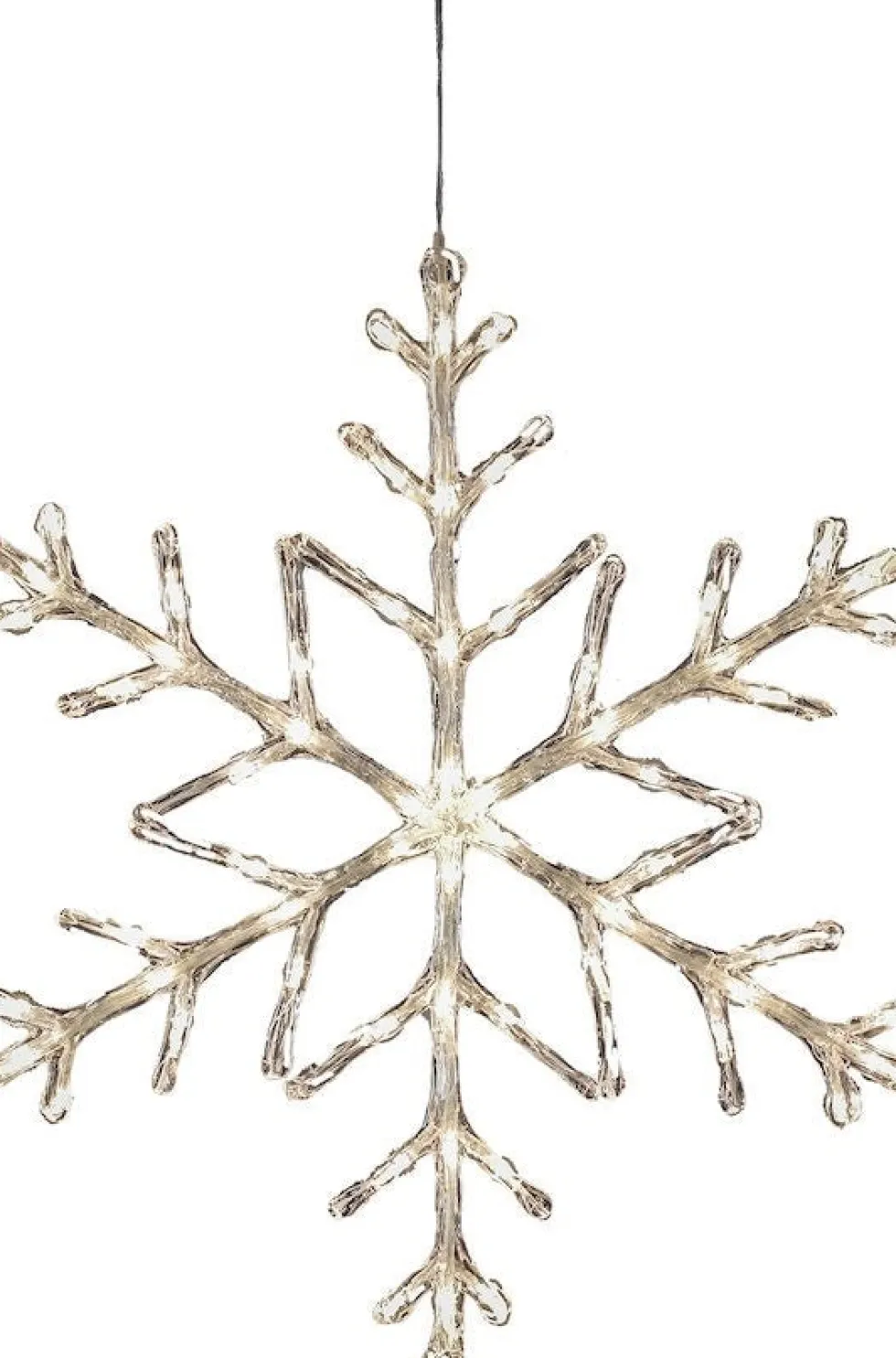 Konstsmide kerstfiguur sneeuwvlok met verlichting 60 x 60 x 1,5 cm