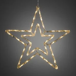 Konstsmide kerstfiguur ster met verlichting 58 x 58 x 1 cm