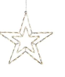 Konstsmide kerstfiguur ster met verlichting 58 x 58 x 1 cm