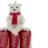 Kurt S. Adler kerstfiguur Coca Cola beer 6pack wit / rood 7 x 7 x 11 cm