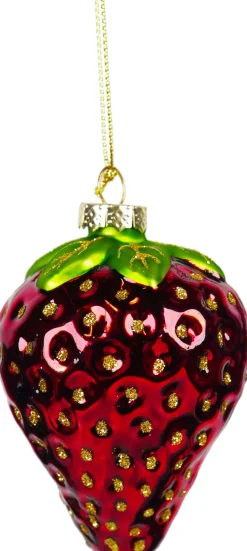 Kurt S. Adler kerst ornament aardbei rood 5 x 4 x 14 cm