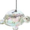 Kurt S. Adler kerst ornament Arti schildpad transparant 8 x 4 x 9 cm