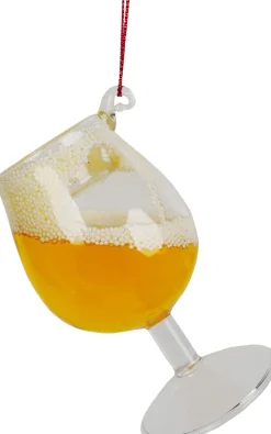 Kurt S. Adler kerst ornament belgisch bier geel 11 x 6 x 6 cm