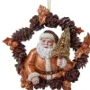 Kurt S. Adler kerst ornament betoverde kerstman bruin 11,43 x 3,81 x 11,43 cm