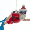 Kurt S. Adler kerst ornament duikende kerstman rood 12,19 x 5,08 x 5,08 cm