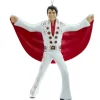 Kurt S. Adler kerst ornament Elvis Presley met cape wit 11,94 x 10,16 x 3,30 cm
