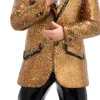 Kurt S. Adler kerst ornament Elvis Presley in goud jasje 4 x 4 x 6 cm