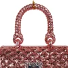 Kurt S. Adler kerst ornament handtas roze 5 x 5 x 10 cm
