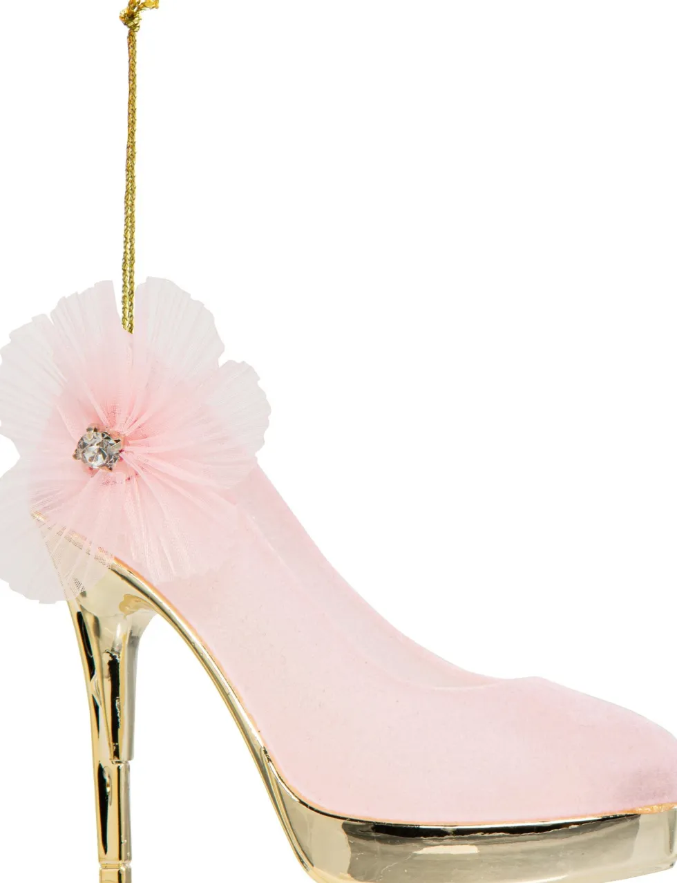 Kurt S. Adler kerst ornament hoge hak roze 7 x 4 x 9,5 cm