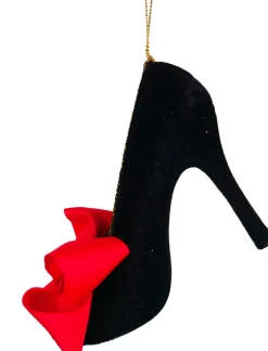 Kurt S. Adler kerst ornament hoge hak Burlesque zwart 6 x 12 x 13 cm