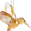 Kurt S. Adler kerst ornament kolibrie glanzend geel 8 x 10 x 10 cm