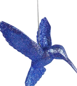 Kurt S. Adler kerst ornament Kolibrie glitter blauw 9 x 5 x 9 cm