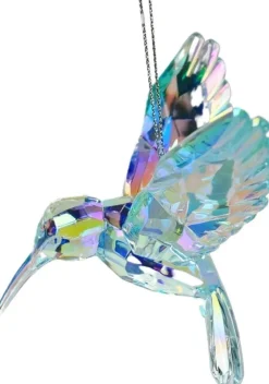 Kurt S. Adler kerst ornament Kolibrie iriserend turquoise 8 x 4 x 8 cm