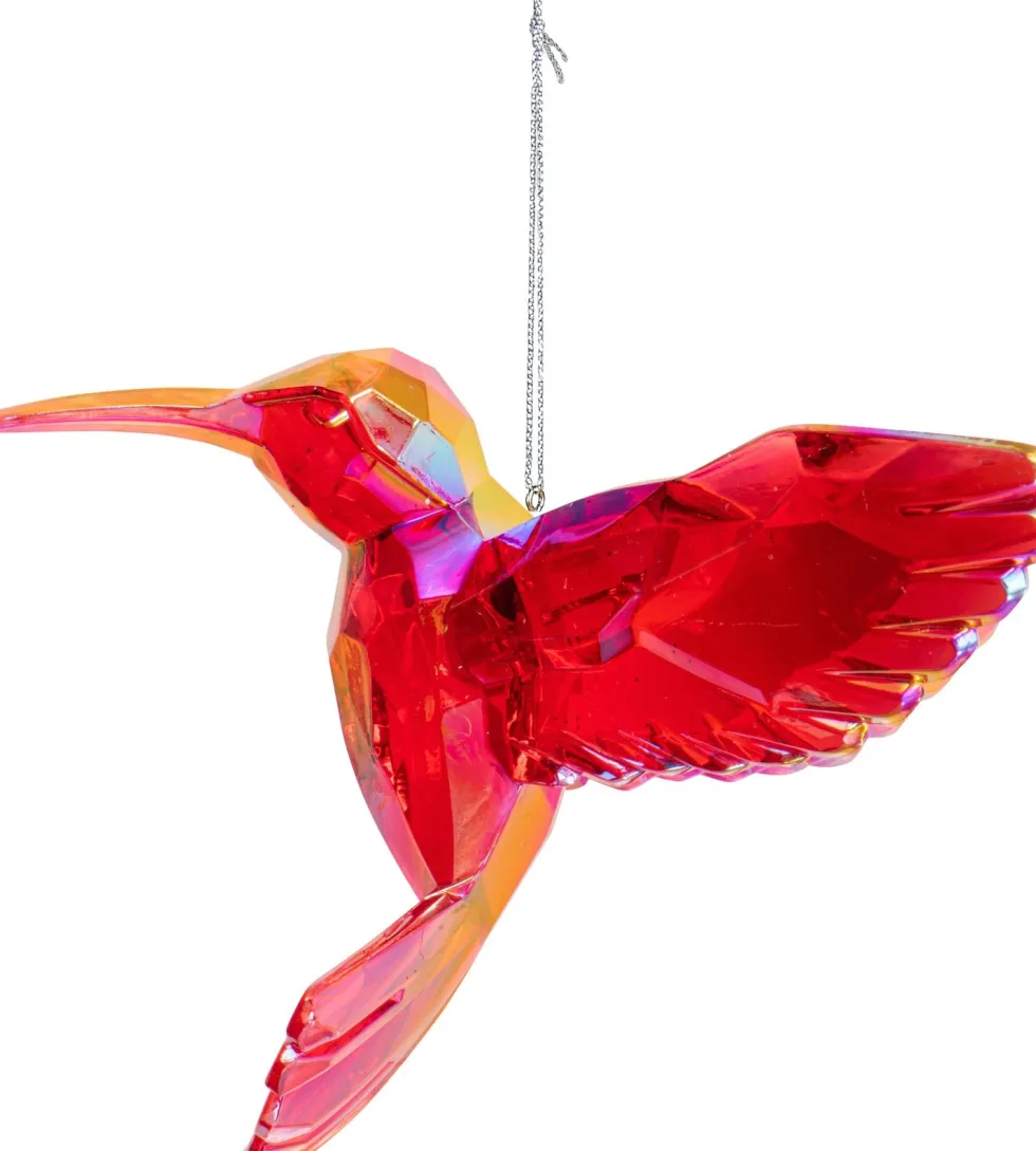 Kurt S. Adler kerst ornament kolibrie rood 8 x 10 x 10 cm