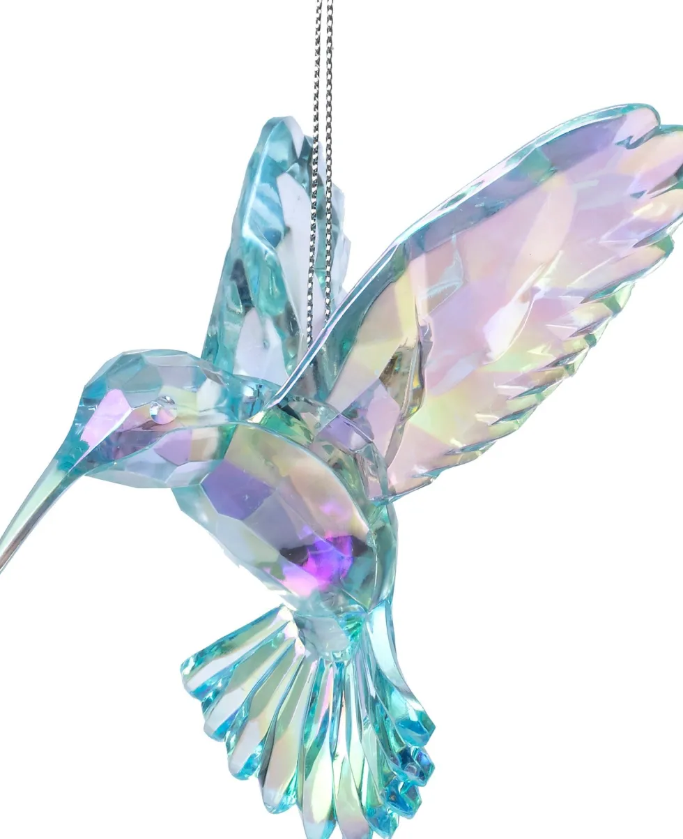 Kurt S. Adler kerst ornament Kolibrie turquoise 7 x 5 x 8 cm