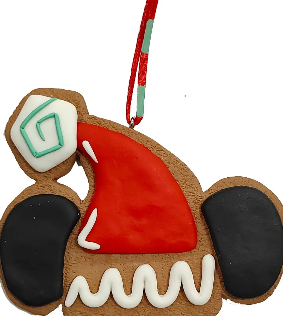 Kurt S. Adler kerst ornament peperkoek Mickey hoed multi 10 x 8 x 8 cm