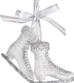 Kurt S. Adler kerstornament schaatsen transparant 7,11 x 3,05 x 10,67 cm