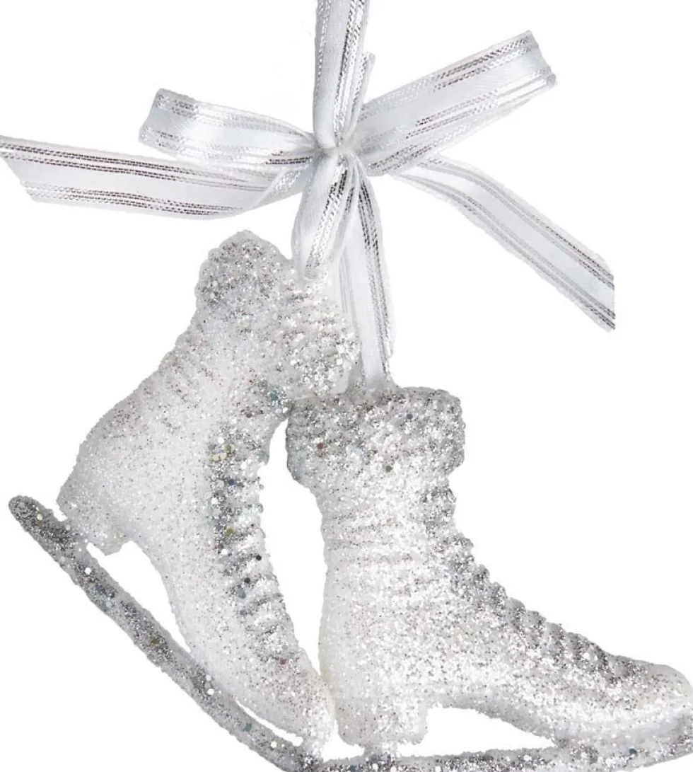 Kurt S. Adler kerstornament schaatsen transparant 7,11 x 3,05 x 10,67 cm
